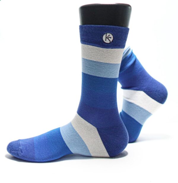 Three tone large Stripe Socks — Single Pair Socks