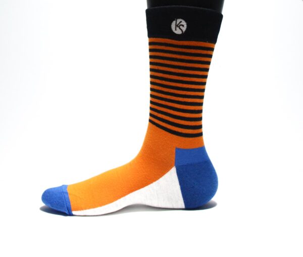 Half Thin Stripe-Three tone — Single Pair Socks